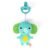 Bright Starts SootheMate Plush Elephant Teether Toy with Detachable Silicone Teether, Unisex, Newborns & Up