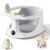 Baby Bath Seat for Babies 6 Months & Up – Bathtub Seats for Babies Sitting Up with Rinse Cup, Non-Slip, Comfortable, Infant Bath Essentials, Gray