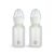 Munchkin Bond Silicone Coated Glass Baby Bottles – Anti-Colic Feeding System with Natural Feel Nipples, 4 Ounce, 2 Pack, White