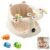 Baby Bath Seat For Babies 6 Months & Up With Built-in Thermometer, Strong Suction Cups & Interactive Toys – Ergonomic Infant Bath Seats For Babies Sitting Up, Safe & Comfortable Design