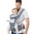 Baby Carrier Ergonomic Infant Carrier with Hip Seat Kangaroo Bag Soft Baby Carrier Newborn to Toddler 7-45lbs Front and Back Baby Holder Carrier for Men Dad Mom