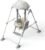 Baby Swings for Infants, Portable Toddler Swing with Magnetic Music Box, Easy Fold, Detachable Baby Swing for Outside and Indoors(Grey)