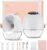 Lulia Breast Pump Hands Free, Upgraded Wearable Breast Pump, 380mmHg Strong Suction, 4 Modes & 9 Levels, Quickly Store Milk, 17/19/21/24MM Flanges, 2 Pack