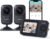 Video Baby Monitor with 2 Cameras, App Connectivity, 1200ft Range, Vox Mode, 2-Way Talk, Night Vision, Temperature Detection, Lullabies, Sound Detection, 2.8″ IPS Screen
