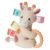 Mary Meyer Taggies Soft Baby Rattle with Teether Ring and Sensory Tags, 6-Inches, Tilly Giraffe
