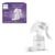 Philips Avent Manual Breast Pump, Easy Pumping with Natural Motion Technology, Silicone Cushion, 4oz Natural Bottle, Sealing Disc, Screw Ring, Transparent, Model SCF430/03