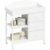 YeTom Changing Table Dresser, Baby Dresser with 3 Fabric Drawers and 2 Shelves, Multi-Functional Baby Changing Table with Pad, Classic Nursery Dresser, Diaper Changing Station for Nursery, White