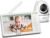 ANMEATE 6 Inch Baby Monitor with Camera and Audio – No WiFi, 48-Hour Battery, Thermal Sensor, Remote Pan/Tilt/Zoom, Two-Way Talk, Lullabies&White Noise, 1000ft Range