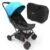 Jovial Portable Folding Baby Stroller – Lightweight, Compact & Foldable for Travel – Includes Storage Bag Cover, Under Basket, Adjustable Seat, Harness Straps & Protective Canopy ( Blue )