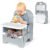 Orzbow Portable High Chair with Tray, Foldable Booster Seat for Travel Toddlers 6-36 Months, Baby Chair for Dining Table, Camping, Beach, Portable Booster Chair, Up to 33 lbs Baby, Grey