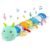 Baby Tummy Time Toys 0-6 Month Musical Stuffed Animal Plush Caterpillar Toy for Infant 6-12 Month Teething Sensory Toy with Crinkle Rattle Babies 0-3-6 Month Newborn Boy Girl Birthday