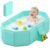 Collapsible Baby Bathtub, Toddler Bathtub with a Drain Plug, Folded for Storage Without Assembly, Suitable for Newborns to Toddlers, Portable Bathtub for Outdoor Travel, Green