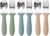 Eascrozn Toddler Utensils, 6 Pack kids Silverware Set with Silicone Handle, 18/8 Stainless Steel Children Safe Forks and Spoons, Dishwasher Safe