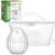 haakaa Wearable Silicone Breast Pump with Steriliser Bag, 2-in-1 Hands-Free Passive Breast Milk Catcher for Nursing Mom, Breastfeeding Essentials, 75ml Shell Pumps & 1 Steriliser Bag – Frosted