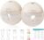 Paruu Hands Free Breast Pump P16, Wearable Breast Pump Electirc Portable with 4 Modes & 12 Levels, Max 309mmHg Strong Suction 19/21/24mm Flange Inserts Wearable Breastfeeding Pump, 2 Pack（Nude
