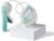 Willow Wave – Wearable Manual Breast Pump – Fits Fully in Bra – Ergonomic Handle – 24mm Soft Silicone Flange – Wearable Breastfeeding Pump – Hospital Grade Suction – Postpartum Essentials – Holds 5oz