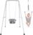 2 in 1 Baby Jumper with Swing, Baby Swing Indoor and Outdoor Use, Baby Jumpers and Bouncers, Toddler Swing with Foldable Stand