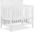 Dream On Me Ava 4-in-1 Mini Baby Crib with Daybed & Twin Bed Conversion in White, GreenGuard Gold & BSA, Non-Toxic Finish, 3-Position Adjustable Height, Includes 1″ Mattress Pad
