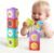 Montessori Activity Cube & Busy Board for 1 Year Old – 12-in-1 Travel Toys for Airplane & Car, Educational Activity Stacking & Sensory Toys for Toddlers 1-2, Easter Basket Stuffers for Toddler