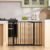 keny 29.7″-46″ Baby Gate for Stairs, Auto Close Dog Gates for Doorways, Pressured Mounted No Drilling Pet Gate Extra Wide, One-Hand Opening Dual Lock Stair Gate, Indoor Kids Necessities, Black