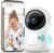 ZUMIMALL Security Camera Indoor, 5G/2.4G WiFi Baby Monitor with Camera and Audio, 2K Wired Pet Cameras for Home Security, One-Click Call, Auto Tracking, Cry/PIR/AI Detection, Alexa/ONVIF/Cloud