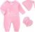 Newborn Baby Romper Cotton Coming Home Outfits Hi Im New Here with Hat Gloves Long Sleeve Solid Onesie