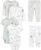 Simple Joys by Carter’s Baby 6-piece Bodysuits (Short and Long Sleeve) and Pants Set