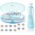 Fansidi Baby Nail Trimmer Electric, Easy & Safe Nail File for Newborn Infant Toddler, Whisper-Quiet Nighttime Use, 4-Stage Age-Matched Grinding Heads, LED Light, 18-Piece Kit, Blue, Baby Shower Gift