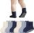 Mealah 6 Pairs Toddler Grips Socks for Boys Girls – Non Slip Warm Thick Cotton Ankle Crew Socks 1-3Years