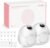 Nuliie S32 Wearable Breast Pump Hands-Free, More Private Electric Pump, 4 Modes 9 Suction Levels, 24mm Flange with 13/15/17/19/21mm Inserts, Easy Clean & Anti-Leak Design (2 Packs, White)