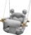 GFU Baby Swing, Canvas Baby Swings for Infants, Secure Baby Swing Outdoor, Toddler Swing for Indoors, Wooden Hanging Baby Swing Seat, Hammock for Tree and Backyard