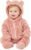 Baby Plush Long Sleeve Polar Fleece Jumpsuit With Bear Ears Baby Fleece Hooded Jumpsuit Infant Winter Outfit