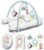 Baby Play Mat, 7-in-1 Infant Gym Mat for Sensory and Motor Development, Washable & Portable Newborn Tummy Time Activity Mat for Home & Travel, Babies Gift for 0-3-6-9-12-18 Months