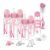 Dr. Brown’s Anti-Colic Options+ Narrow Bottle Gift Set with Sippy Straw Bottle, HappyPaci Silicone Pacifiers, Storage/Travel Caps, and Bottle Brush, Pink