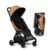 Mima Miro Compact Travel Stroller, Lightweight Cabin Approved Baby Stroller with One-Hand Fold, Magnetic Harness, UPF 50+ Canopy & Reversible Seat Pad