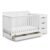 Graco Hadley 5-in-1 Convertible Crib & Changer – GREENGUARD Gold Certified, Fits Standard Crib Mattress, Converts to Toddler Bed and Full Bed, 4 Adjustable Mattress Heights (White)