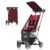 Beberoad Love R1 Auto-Folding Ultra Lightweight Travel Stroller for Airplane, Small Compact Strollers for Babies and Toddlers Aged 6-36 Months, Only 11.5 lbs, Can Combine into a Double Strollers, Red
