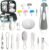 Baby Healthcare and Grooming Kit, Portable Baby Safety Care Set, Baby Essentials kit for Newborn (Grey White 20 in 1)