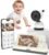 ALIOBC Smart Baby Monitor with Camera and Audio WiFi & No-WiFi Modes AI Cry Detection Night Vision 1080p FHD Camera and 5″ Large Screen Two-Way Talk 1000ft Range Smart Alert Easy Setup for New Parents