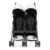 Summer Infant 3Dlite Folding Lightweight Side by Side Double Stroller with 5-Point Safety Harness for Infants and Toddlers, Black