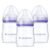 Lansinoh Anti-Colic Baby Bottles, BPA-Free Plastic, 5 Ounces, 3 Count, Slow Flow Nipples (Size S), Breastfeeding Bottle with NaturalWave Design, Baby Essentials
