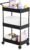 Volnamal Diaper Caddy – Plastic Diaper Organizer for Nursery Essentials, Baby Organizers and Storage, Movable Cart for Changing Table & Crib, Baby Registry Search, Black