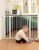 Babelio Metal Baby Gate, 29-48″ Auto Close Easy Install Pet Gate, Extra Wide Walk Thru Child Safety Gate, Pressure Mounted Dog Gate for Doorways & Stairs, with Y Spindle Rods, White