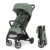 Inglesina Quid³ Lightweight Compact Travel Stroller for Baby & Toddler 0-55 lbs – One-Hand Fold, Reclining Seat, Airline Approved, Car Seat Compatible, UPF 50+ Canopy – Planet Green