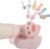 Toddler Grip Socks, 4-Pairs Baby Non-Slip Socks with Floral Designs for Girls and Boys