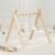 Comfy Cubs Wooden Baby Play Gym – Natural Finish Pinewood Baby Activity Gym with 5 Sensory Hanging Toys – Easy No-Tool Assembly, Safe and Durable for Infant Motor and Visual Development – Natural Wood
