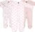 The Peanutshell Baby Sleepers for Girls Set of 3 – Soft Cotton Footed Pajamas for Newborns, Infants & Toddlers – Flower