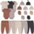 JELYLOVE Unisex Baby Boy Girl Bodysuits Sets 20 Pack Cotton Casual New Born Clothes Comfort Infant Outfit Essentials