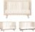 Babyletto Hudson 3-in-1 Convertible Baby Crib – GREENGUARD Gold Certified – Convertible Crib to Toddler Bed and Daybed – Baby Bed with 4 Adjustable Heights – Wooden Crib – Washed Natural
