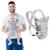 IULONEE Baby Carrier, Embrace Cozy 4-in-1 Infant Carrier Ergonomic Adjustable Holder Portable Convertible Front and Back Backpack Carry for Infants Toddlers Babies Girl and Boy 7-45 Pounds (Gray)